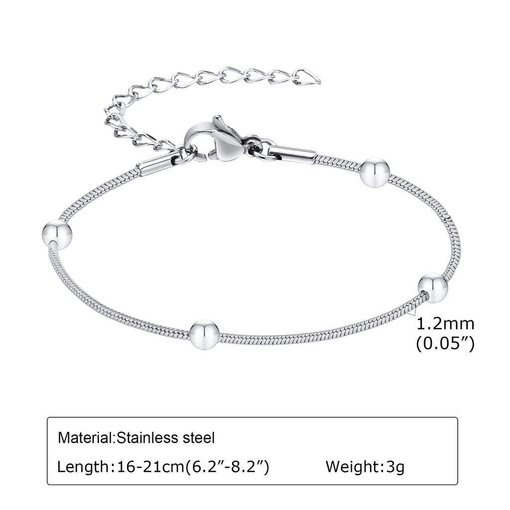 Liquid Silver-Tone Layering Bracelet
