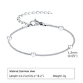 Liquid Silver-Tone Layering Bracelet