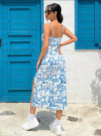 Walk This Way Slit Midi Dress