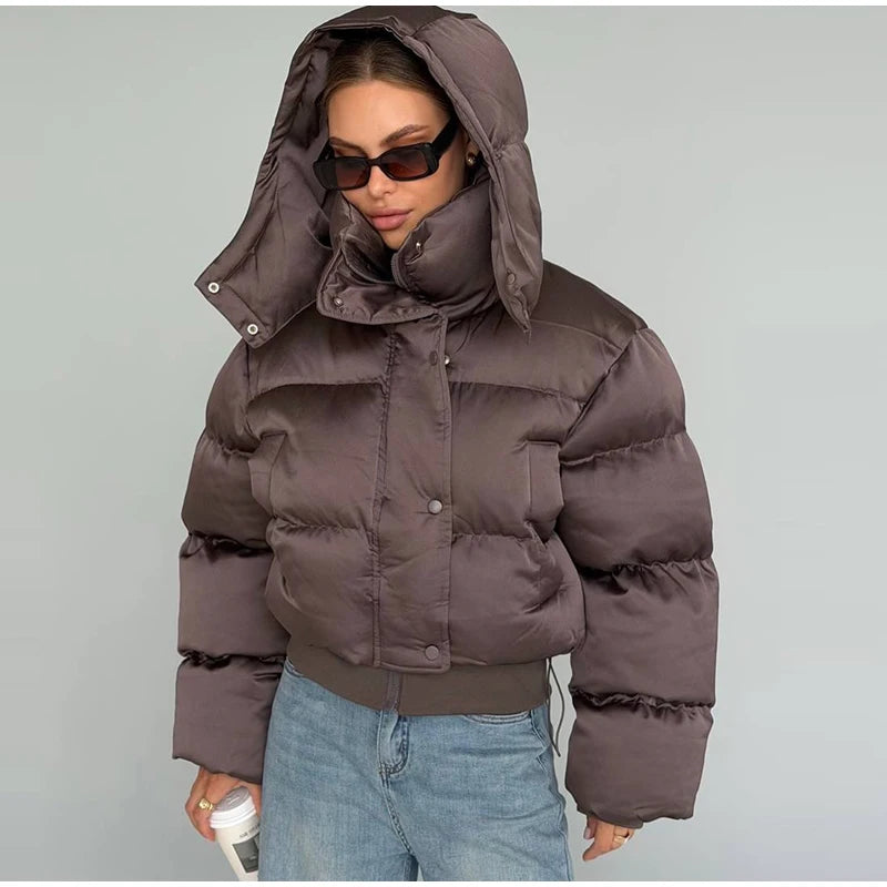 Icon Cropped Puffer Jacket