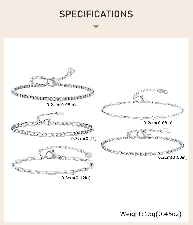 Liquid Silver-Tone Layering Bracelet