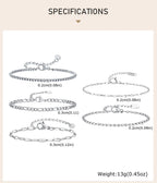 Liquid Silver-Tone Layering Bracelet