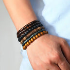 Set de seis pulseras de cuentas Deriva