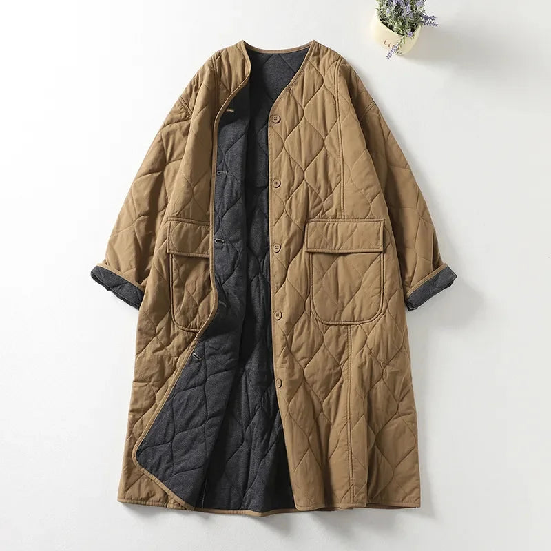 Empress Quilted Long Coat