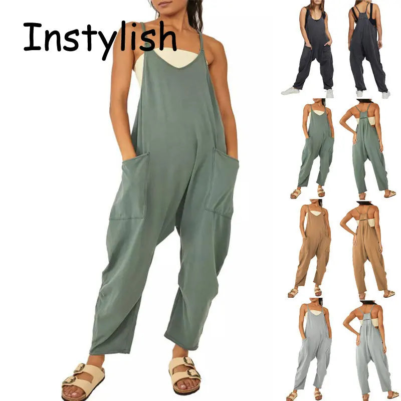 Free Spirit Relaxed Pocket Jumpsuit