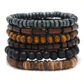 Set de seis pulseras de cuentas Deriva