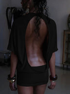 Vestido corto con espalda abierta Atrápame