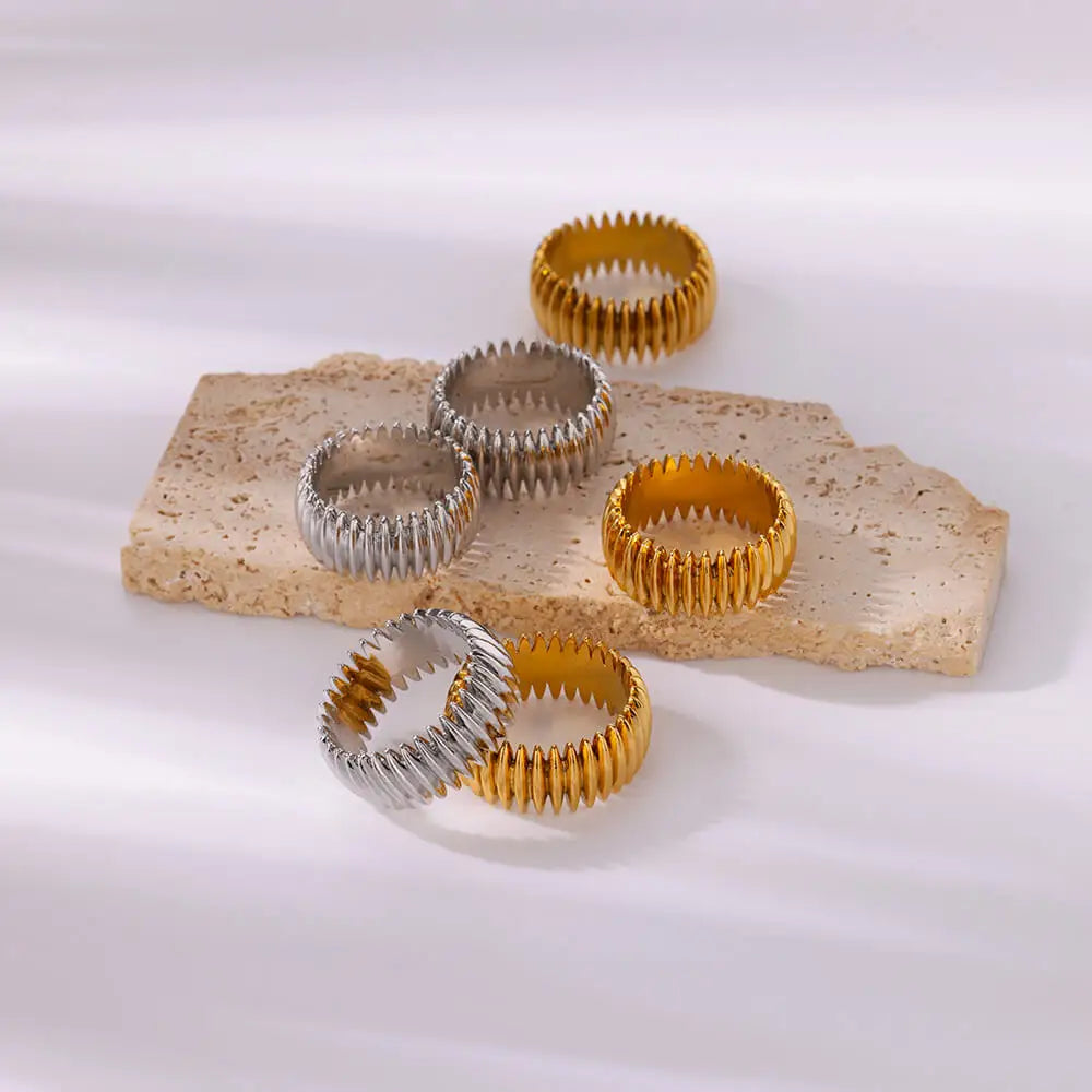 Solstice Sculpted Ridge Ring