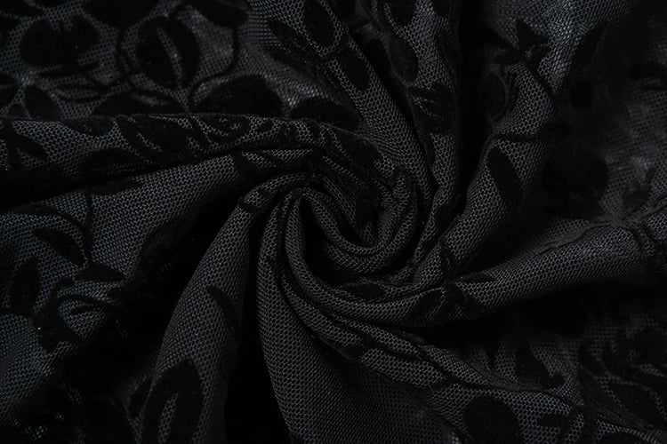 Now You See Me Sheer Floral Dress