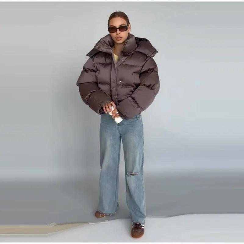 Icon Cropped Puffer Jacket