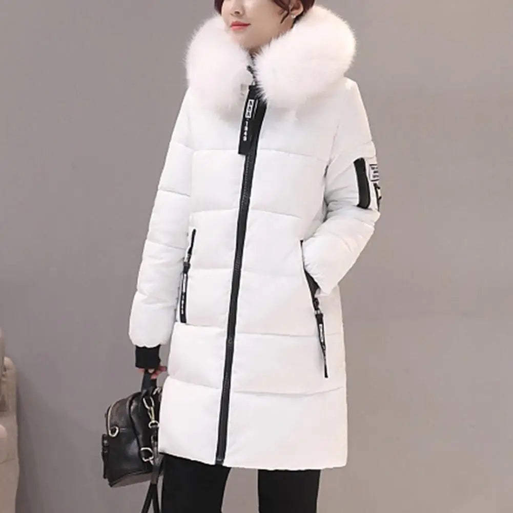 Tsarina Plush-Trim Long Coat
