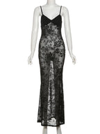 Now You See Me Sheer Floral Dress