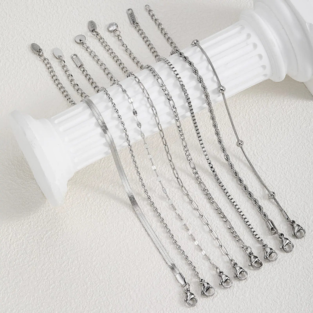 Liquid Silver-Tone Layering Bracelet
