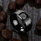 Anillo grabado Alas de Medianoche