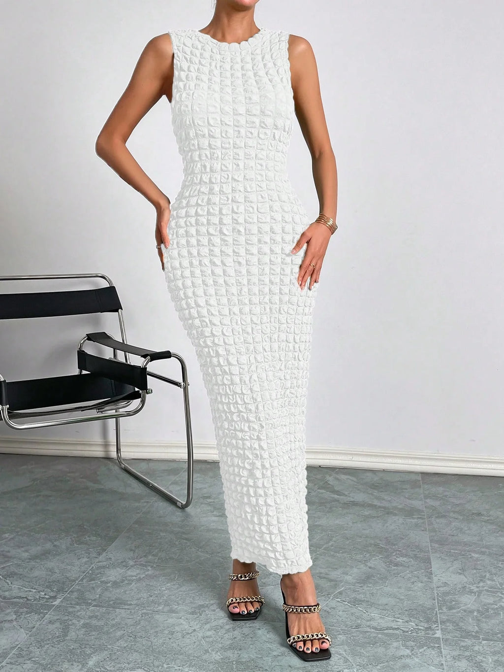 Heartbreaker Popcorn Column Dress