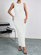 Heartbreaker Popcorn Column Dress