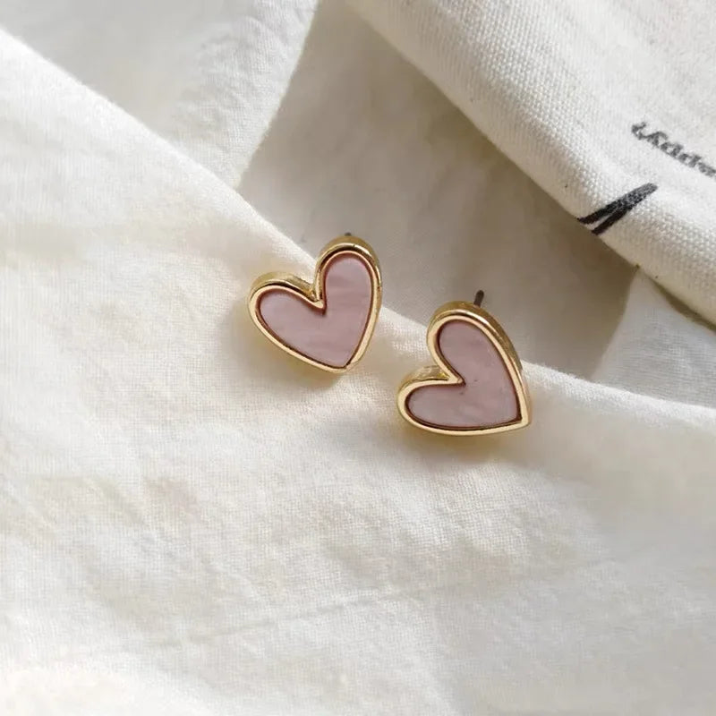 Amour Heart Stud Earrings