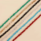 Halo Crystal-Glass Beaded Choker