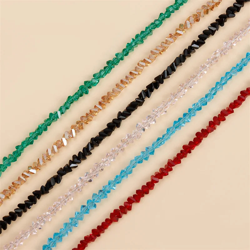Halo Crystal-Glass Beaded Choker