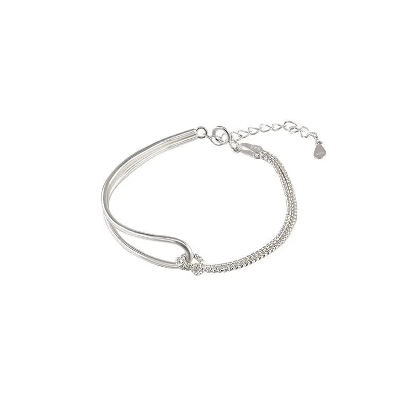 Interlace Geometric Bead Bracelet