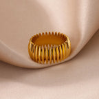 Solstice Sculpted Ridge Ring