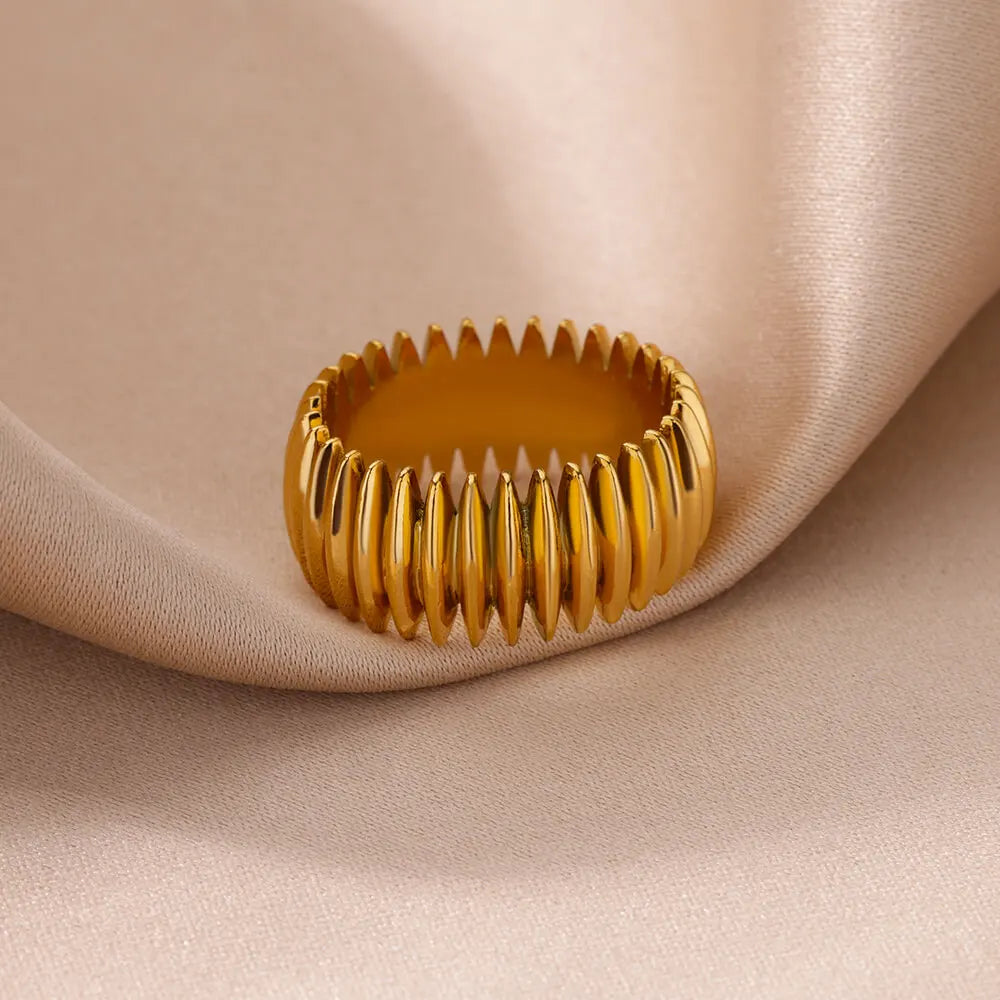 Solstice Sculpted Ridge Ring