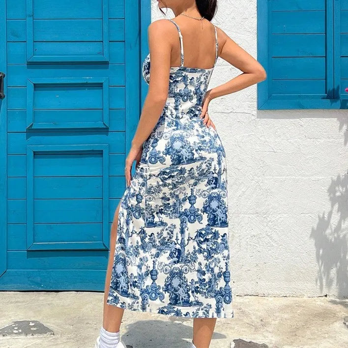 Walk This Way Slit Midi Dress