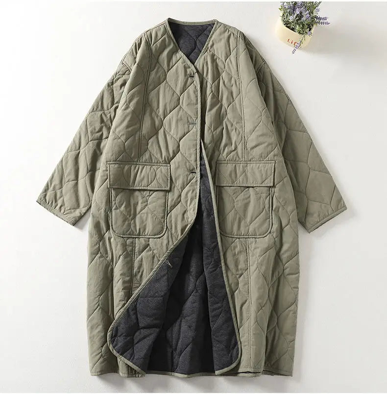 Empress Quilted Long Coat