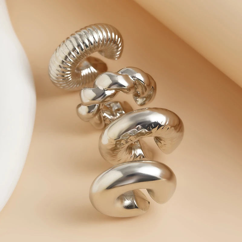 Muse Sculptural Ear Cuff Set