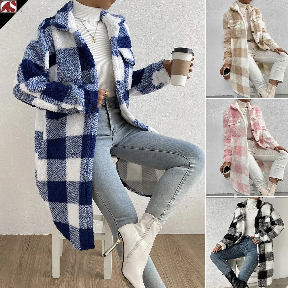 Heiress Check Fleece Coat