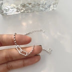 Interlace Geometric Bead Bracelet
