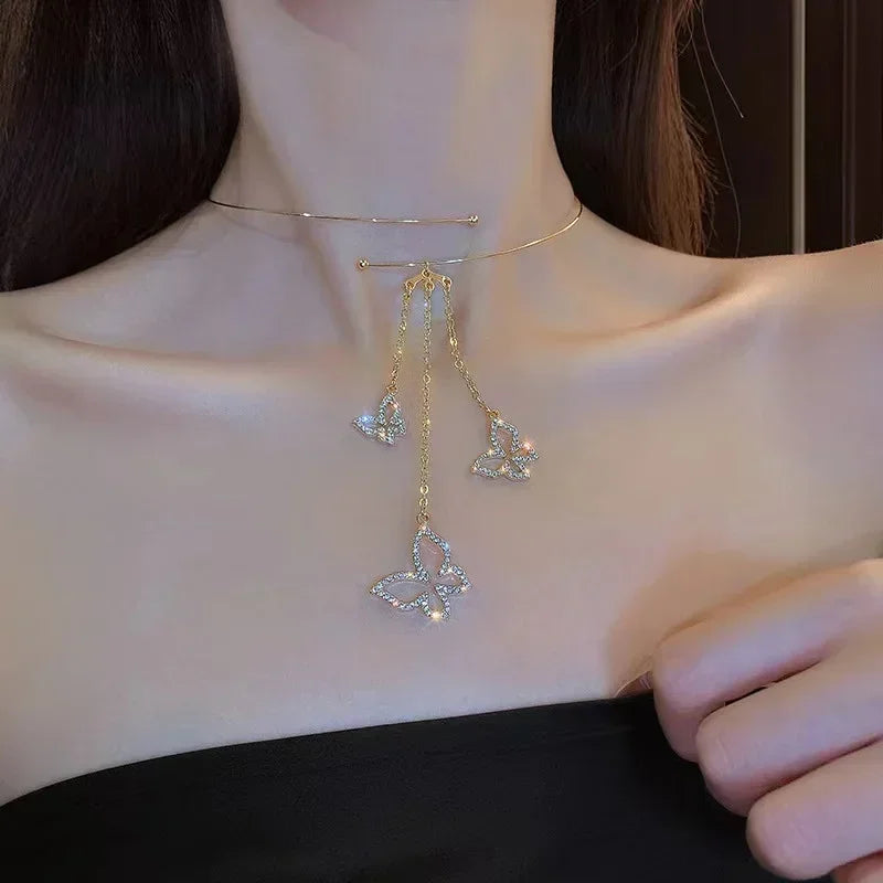 Cascade Teardrop Lariat Necklace