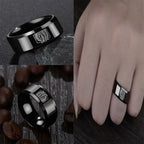 Anillo grabado Alas de Medianoche