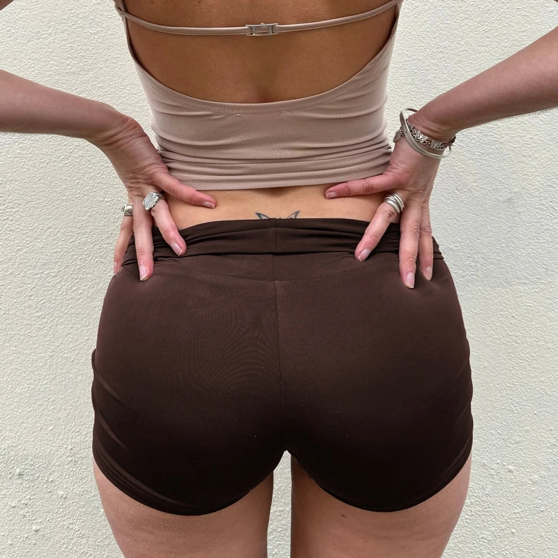 Slow Sundays Foldover Shorts