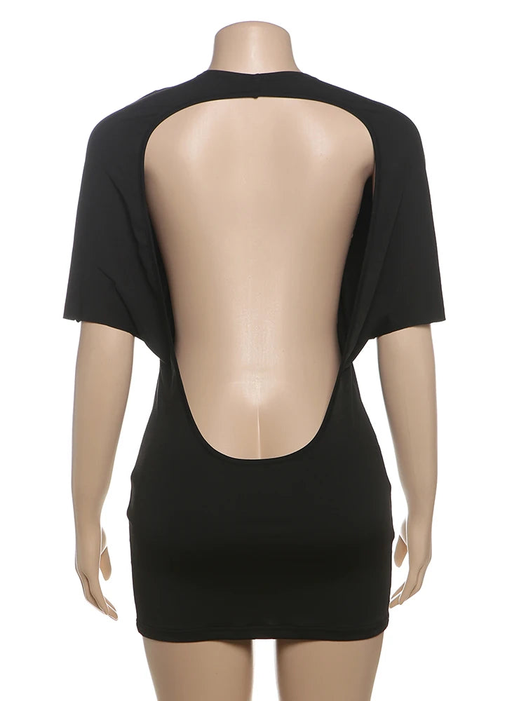 Vestido corto con espalda abierta Atrápame