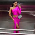 Jaw Drop One-Shoulder Maxi Dress