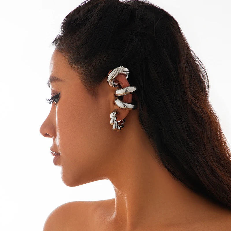 Muse Sculptural Ear Cuff Set