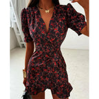 Lemon Kiss Ruffle Mini Dress