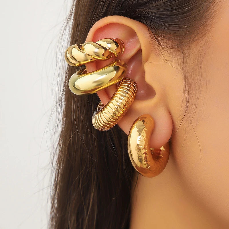 Muse Sculptural Ear Cuff Set