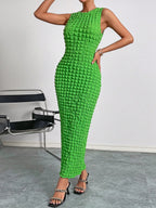 Heartbreaker Popcorn Column Dress