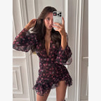 Lemon Kiss Ruffle Mini Dress