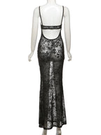 Now You See Me Sheer Floral Dress