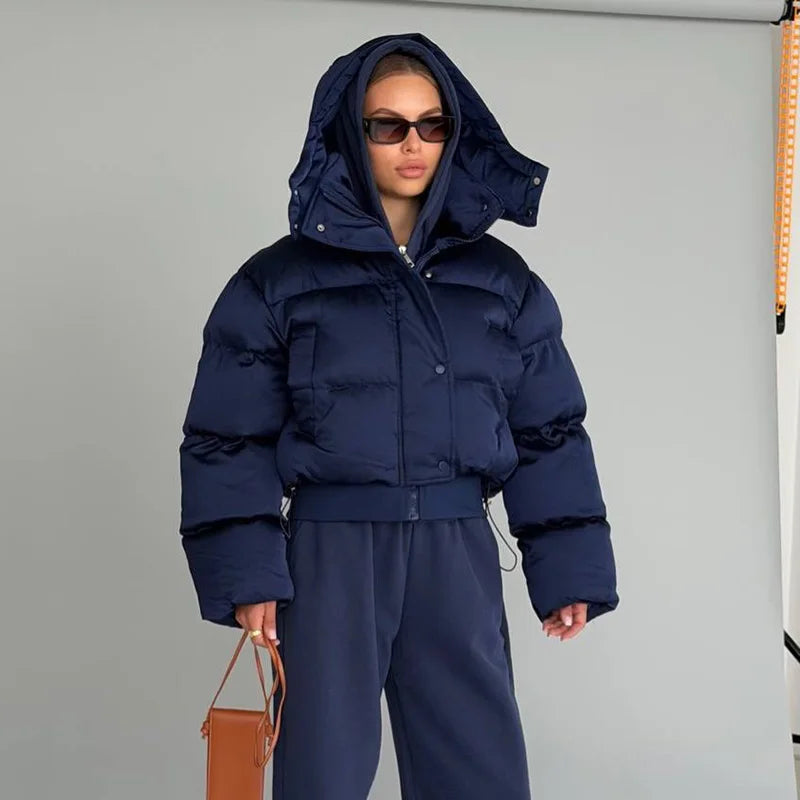 Icon Cropped Puffer Jacket