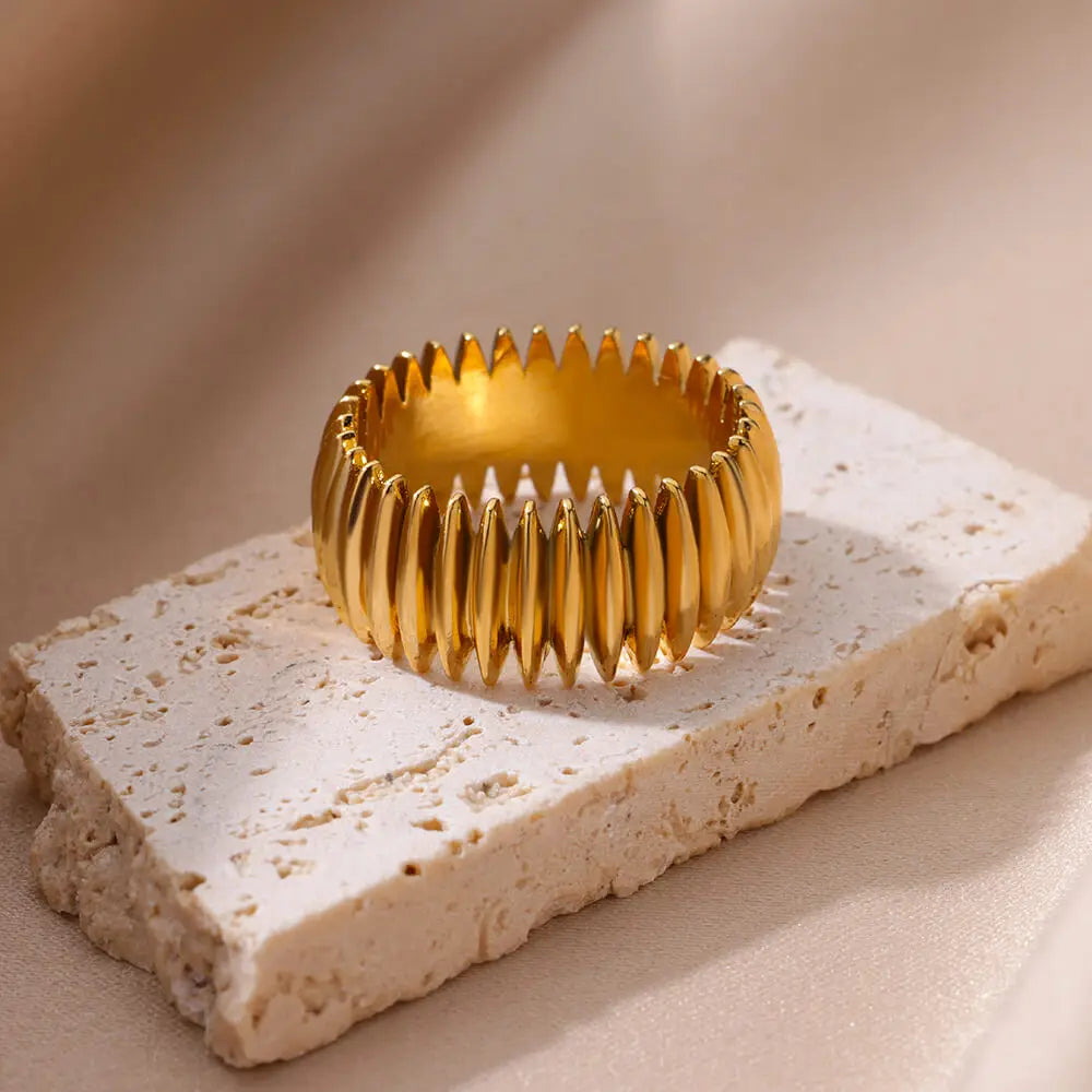 Solstice Sculpted Ridge Ring