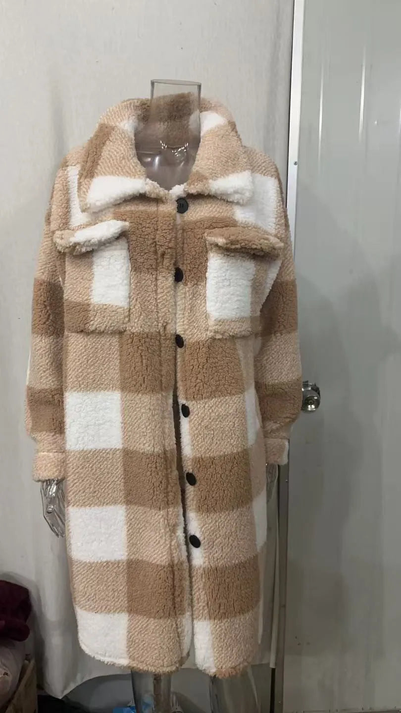 Heiress Check Fleece Coat