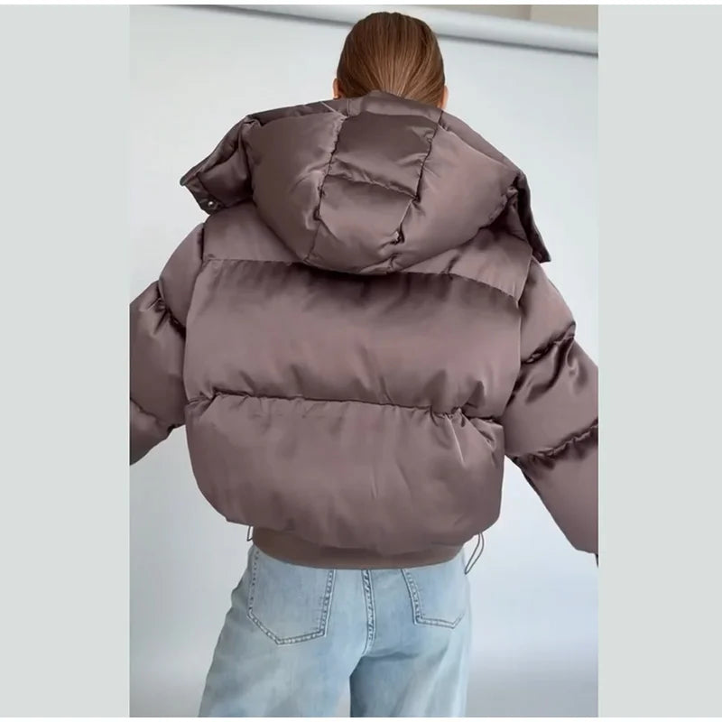 Icon Cropped Puffer Jacket