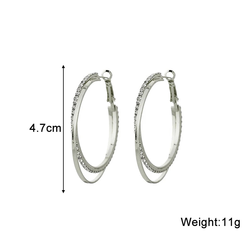 Afterglow Crystal Hoop Earrings
