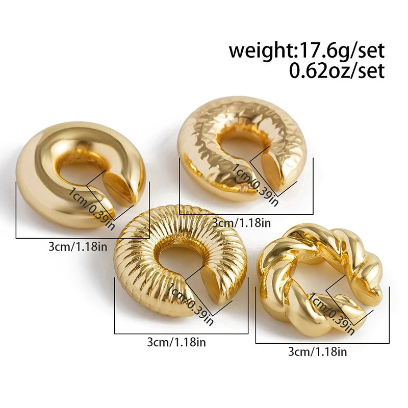 Muse Sculptural Ear Cuff Set