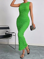 Heartbreaker Popcorn Column Dress