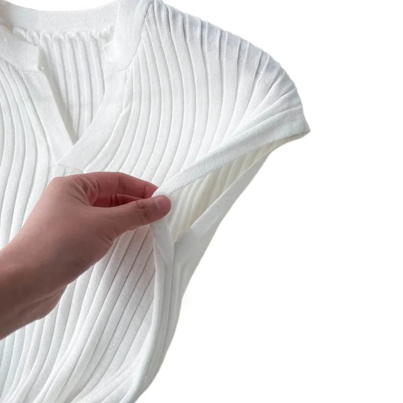 Vestido midi de canalé Mírame Dos Veces